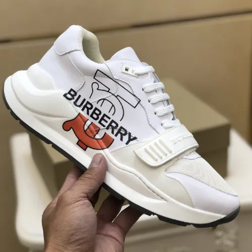 Burberry Mens Shoes Sneakers Fashion Type Luxury Brand Vintage Check Cotton Sneaker with Original Box
