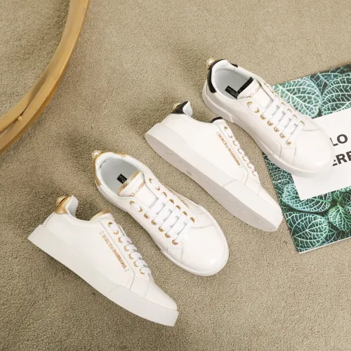 Dolce&Gabbana Womens Mens Shoes Fashion Sneakers Luxury Brand Calfskin Nappa Portofino Sneakers With Lettering CK0159AH50689662
