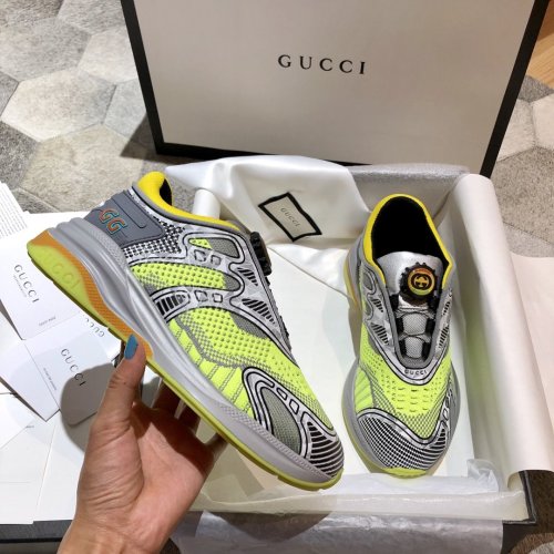 Gucci Mens Shoes Sneakers Luxury Brand Men's Ultrapace R sneaker 623109 H9T30 8495