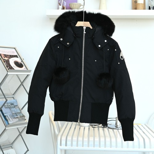 Moose Knuckles Design Womens Winter Windprood Down Jackets Keep Warm 90% White Duck Down