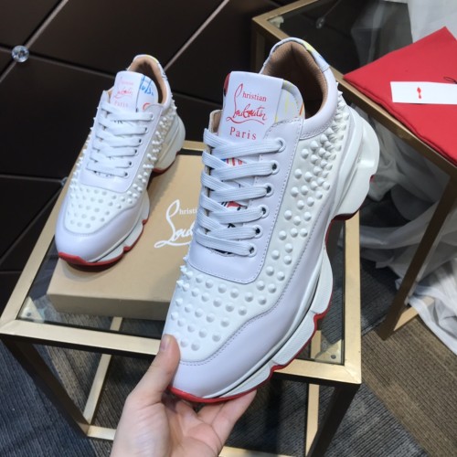 Christian Louboutin Mens Shoes Sneakers Luxury Brand Red Bottom Design Sports Footwears