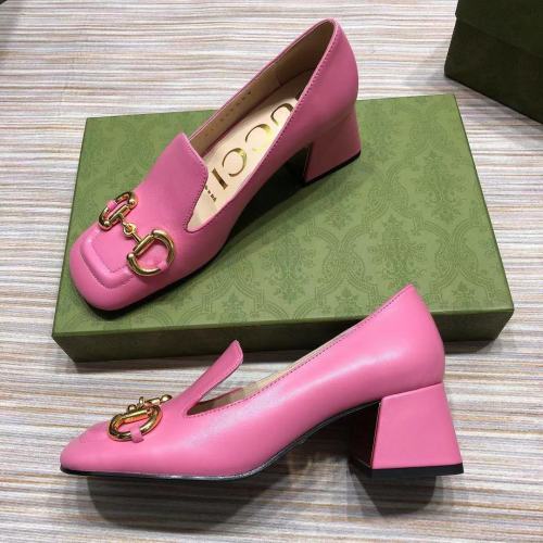 Gucci Womens Shoes Women's Mid-heel Pump with Horsebit 5.5cm