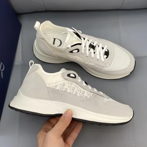 Dior Men Shoes Fashion B25 RUNNER SNEAKER Black Dior Oblique Canvas And Suede with Original Box