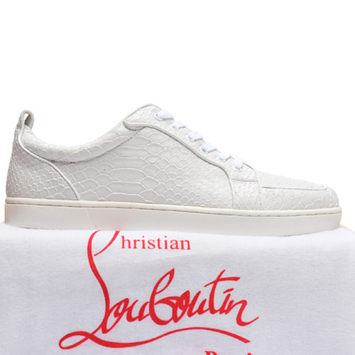 Christian Louboutin Mens Shoes Luxury Brand Red Bottom Design Louis Junior Spikes Flat with Original Box CL sneakers