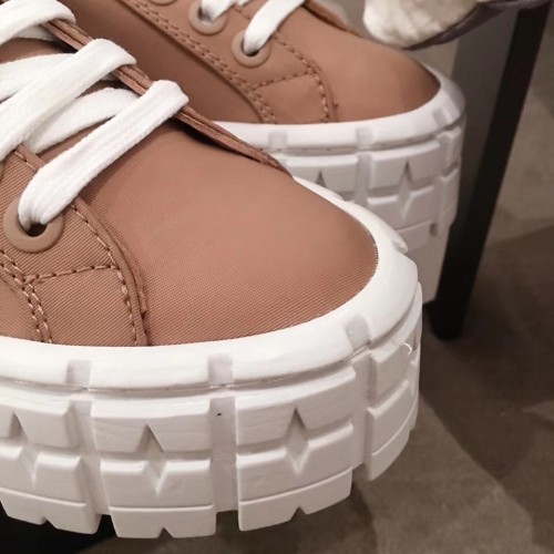 Prada Womens Shoes Sneakers Lace-Up Luxury Brand Fashion Sneakers for Women with Original Box