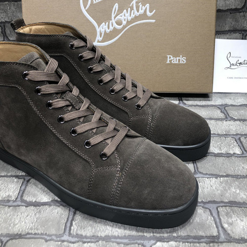 Christian Louboutin Mens Shoes Luxury Brand Red Bottom Design Louis Junior Spikes Flat with Original Box CL sneakers