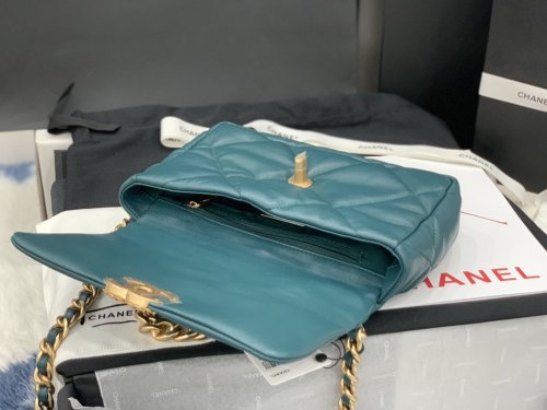 Chanel Womens Bags Shoulder Messenger Bags Chanel 19 Flap Bag Luxury Brand with Original Box