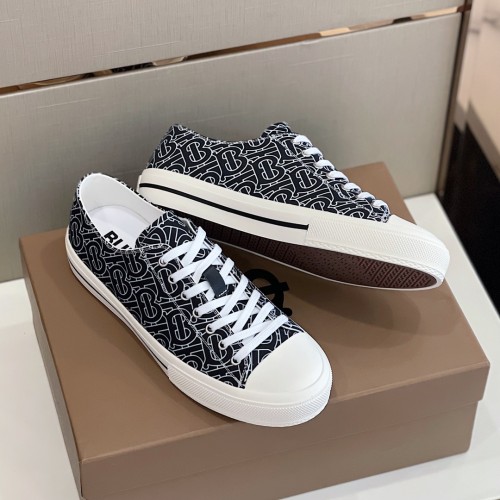 Burberry Men Shoes Fashion Luxury Brand Vintage Cotton Sneaker Casual Shoes for Men with Original Box