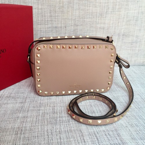 Valentino Womens Bags Camera Bag Luxury Fashion SMALL ROCKSTUD CALFSKIN CROSSBODY BAG VW2B0809VSFP45 with Original Box