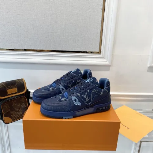 Louis Vuitton Men Shoes Fashion Sneakers Design Luxury Brand LV TRAINER SNEAKER with Original Box 1A9IQJ