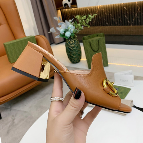 Gucci Womens Shoes Sandals Casual Design Luxury Brand Classic Leather Women's slide sandal with Horsebit with Original Box 655412 BKO00 9022