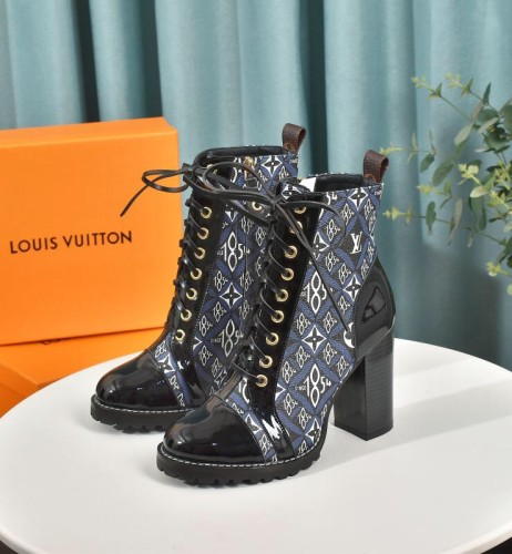 Louis Vuitton Women Shoes Boots Luxury Brand STAR TRAIL ANKLE BOOT with Original Box