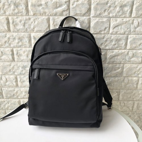 Prada Mens Bags Backpack Nylon and Saffiano Leather Backpack Luxury Brand 2VZ048_973_F0002_V_OOO