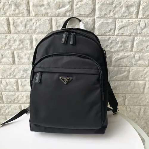 Prada Mens Bags Backpack Nylon and Saffiano Leather Backpack Luxury Brand 2VZ048_973_F0002_V_OOO
