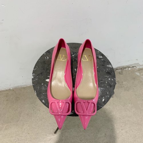 Valentino Women Shoes Mule Flip Flop Sandals VLOGO SIGNATURE CALFSKIN PUMP 45MM / 1.8 IN. Luxury Brand with Original Box