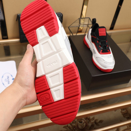 Prada Men Shoes Luxury Brand Sneakers Twist Technical Fabric Sneakers