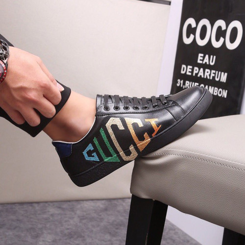 Gucci Womens Shoes Fashion Sneakers Lace-Up Luxury Brand Women's Ace Embroidered Sneaker with Original Box