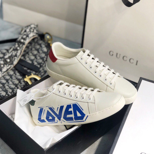 Gucci Womens Shoes Fashion Sneakers Lace-Up Luxury Brand Women's Ace Embroidered Sneaker with Original Box