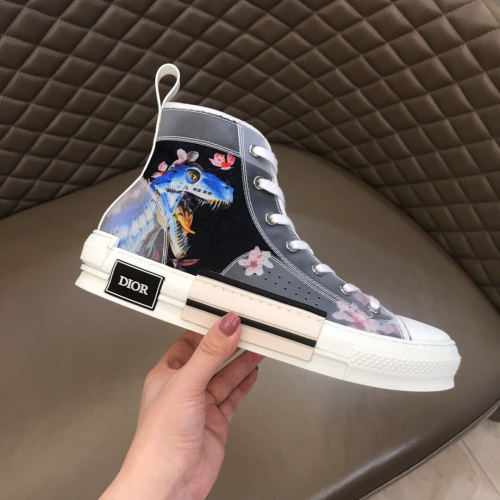Dior Womens Mens Shoes Sneakers Luxury Brand Unisex Design B23 High-Top Sneaker with Box