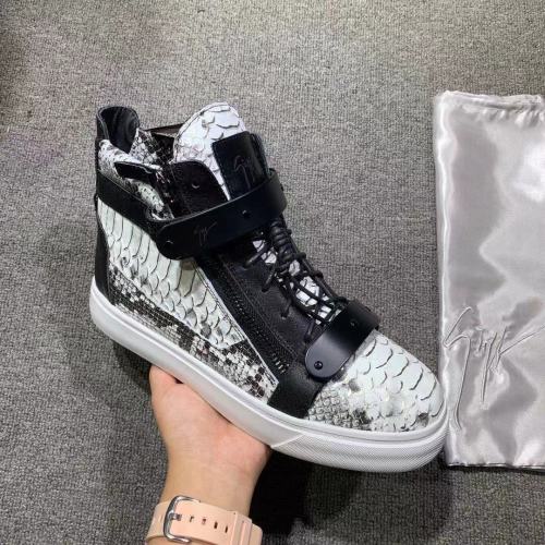 Giuseppe Zanotti Mens Shoes Luxury Brand High Top Sneakers Coby