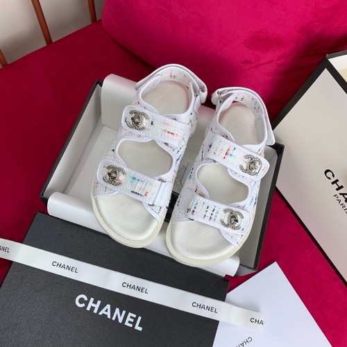 Chanel Womens Shoes Sandals Summer Luxury Brand Slippers Slides Sandals for Women with Original Box
