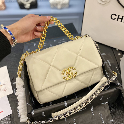 Chanel Womens Bags Luxury Brand Chanel 19 Large Flap Bag Shoulder Bags