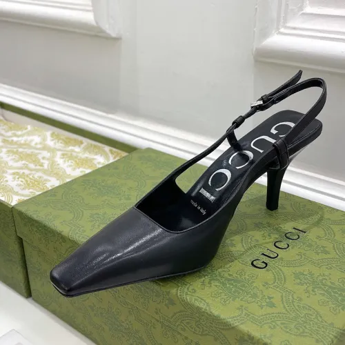 Gucci Womens Shoes Slingback Pumps 7.5cm Heel Luxury Brand Wedding Fashion Shoes for Women with Original Box