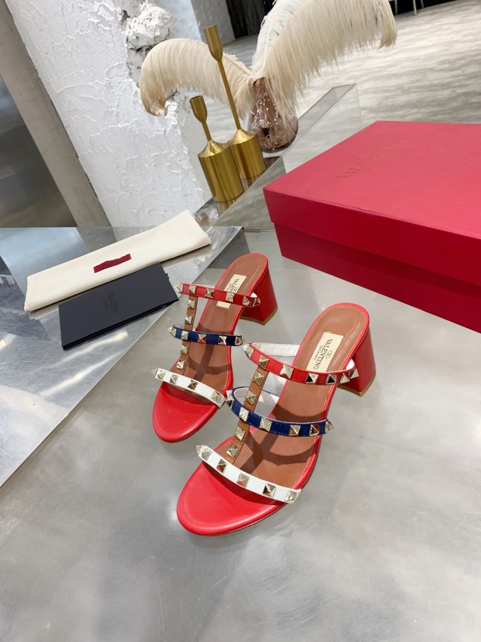 Valentino Women Shoes Mule Flip Flop Sandals ROMAN STUD SLIDE SANDAL IN QUILTED NAPPA with Original Box Luxury Brand