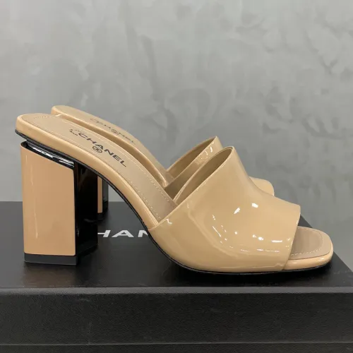 Chanel Womens Shoes Sandals Slippers Luxury Brand Design with Original Box 8.5cm Heel Women Slippers