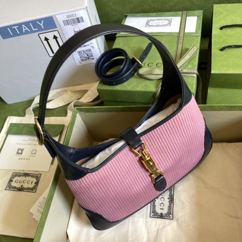 Gucci Womens Bags Handbags Shoulder Messenger Bags Luxury Brand GG Jackie 1961 medium shoulder bag 636710 HUHHG 8565 with Original Box