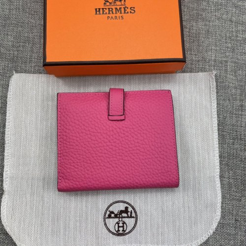 Hermes Womens Mens Wallets Purse Card Holder Leather Design Coin Bag with Original Box