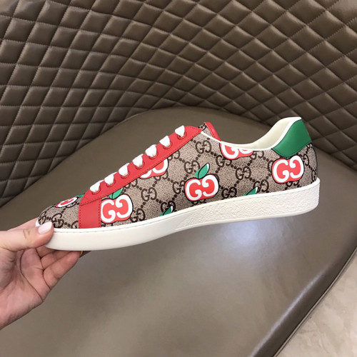 Gucci Women Shoes Sneakers Luxury Brand Women's Ace sneaker with GG apple print 627860 2BQ10 8480