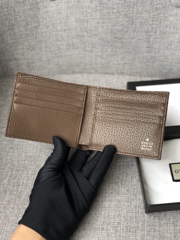 Gucci Mens Womens Wallet Animalier Leather Wallet Card Holders for Men Luxury Brand with Box GG Supreme Ophidia Wallet with Original Box 597606 96IWT 8745