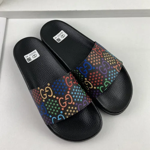 Gucci Mens Shoes Sandals Slides Slippers Luxury Brand Thick Sole Design with Original Box