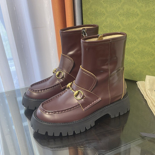 Gucci Women Shoes Boots Luxury Brand Fashion Women's ankle boot with Double G with Original Box 678984 17K40 1284