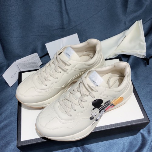 Gucci Mens Shoes Sneakers Luxury Brand Men's Disney x Gucci Rhyton sneaker ‎601370 DRW00 9522