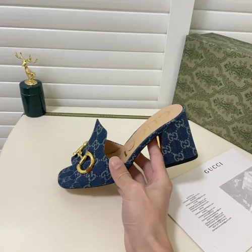 Gucci Womens Shoes Sandals Casual Design Luxury Brand Classic Leather Women's slide sandal with Horsebit with Original Box