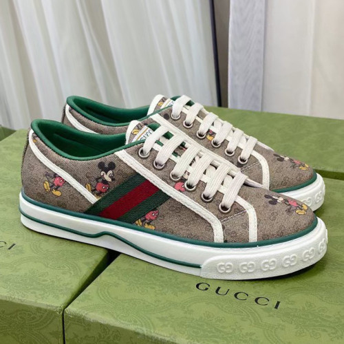 Gucci Womens Shoes Sneakers Luxury Brand Women's Gucci Tennis 1977 sneaker ‎606110 2KQ10 4463 with Original Box