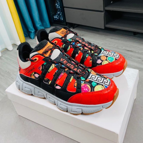 Versace Women Shoes Fashion Design Luxury Brand TRIGRECA SNEAKERS with Original Box