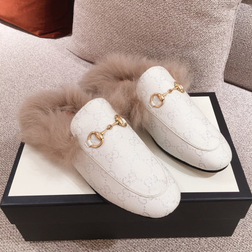 Gucci Womens Shoes Casual Loafers Design Luxury Brand Leather Princetown with Original Box