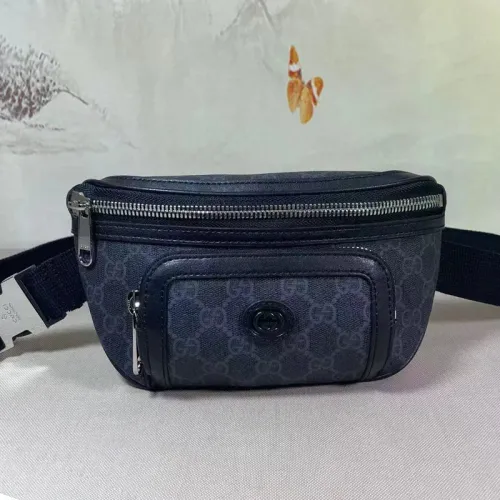 Gucci Mens Bags Shoulder Messenger Bags Luxury Brand Belt bag with Interlocking G 682933 92THN 1000 with Original Box