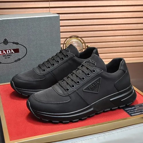 Prada Mens Shoes Sneakers Casual Shoes for Men Luxury Brand Breathable Fashion Sneakers with Original Box