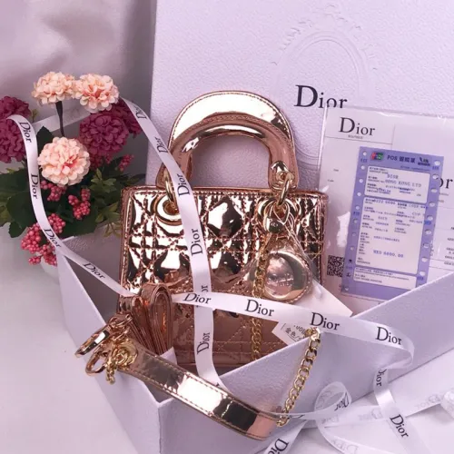 Dior Womens Bags Handbags Luxury Fashion LADY DIOR D-LITE BAG with Original Box