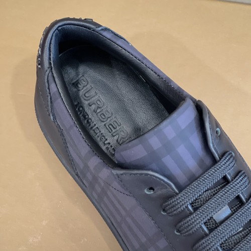 Burberry Mens Shoes Sneakers Fashion Type Luxury Brand Vintage Check Cotton Sneaker with Original Box