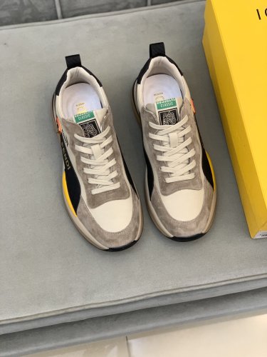 Fendi Mens Shoes Fashion Sneakers Luxury Brand Casual Shoes for Men with Original Box