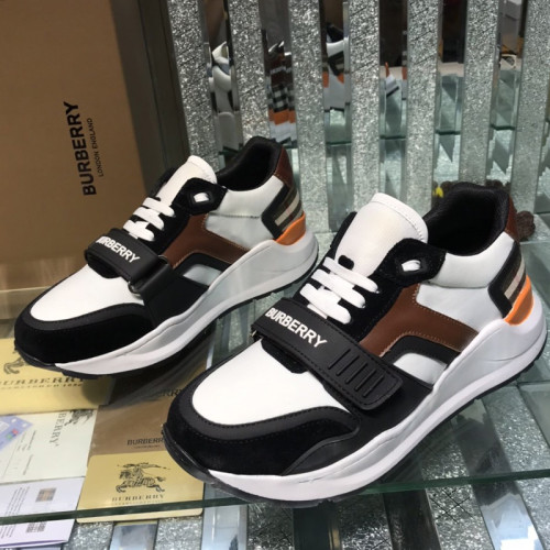 Burberry Mens Shoes Sneakers Fashion Type Luxury Brand Vintage Check Cotton Sneaker with Original Box