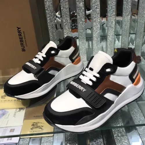 Burberry Mens Shoes Sneakers Fashion Type Luxury Brand Vintage Check Cotton Sneaker with Original Box
