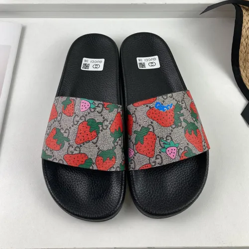 Gucci Mens Shoes Sandals Slides Slippers Luxury Brand Thick Sole Design with Original Box