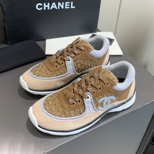 Chanel Mens Shoes Sneakers Luxury Brand Sports Shoes Breathable Design with Original Box