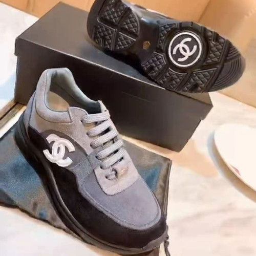 Chanel Men Shoes Sneakers Fashion Design Luxury Brand Lace-Up Sports Shoes with Original Box